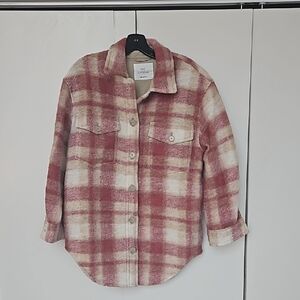 The Ganna Pink Plaid Jacket From Aritzia